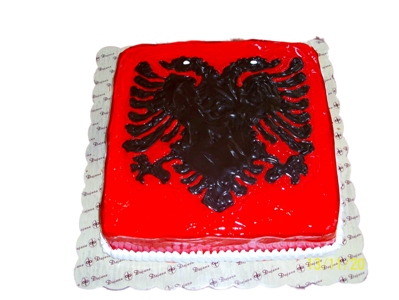 Albanian Flag cake