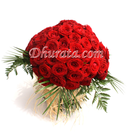 Bouquet of 50 red roses