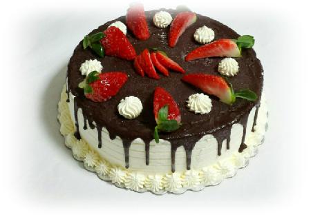 Chocolate and vanilla cake