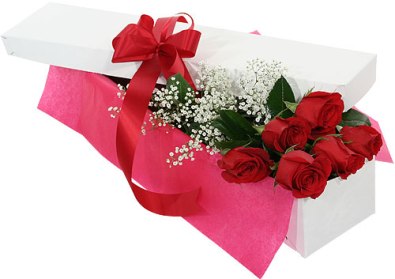 Roses in a Gift Box