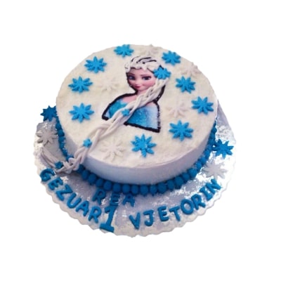 Torte me zbukurim nga Frozen