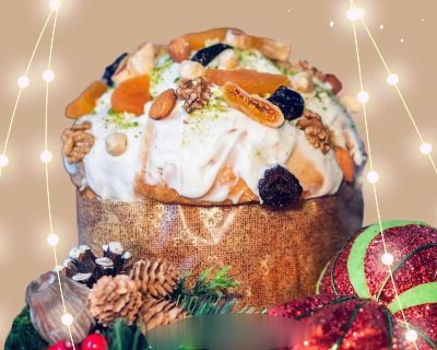 Panettone with dried fruits